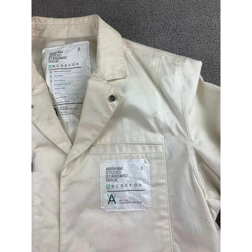 Kith x Daniel Arsham Studio Standard Issue Lab Coat Men S White Cotton #01-A-000